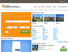 Tablet Screenshot of albertahotels.org